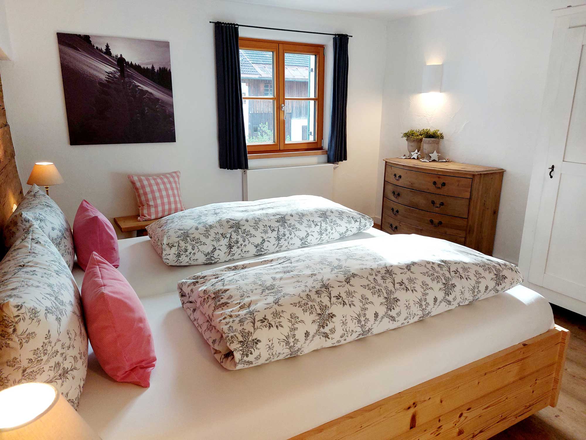 Schlafzimmer Ferienwohnung groß